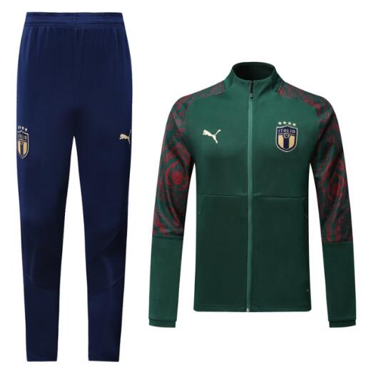 2019-20 Italy Green Training Suits Jacket and Pants